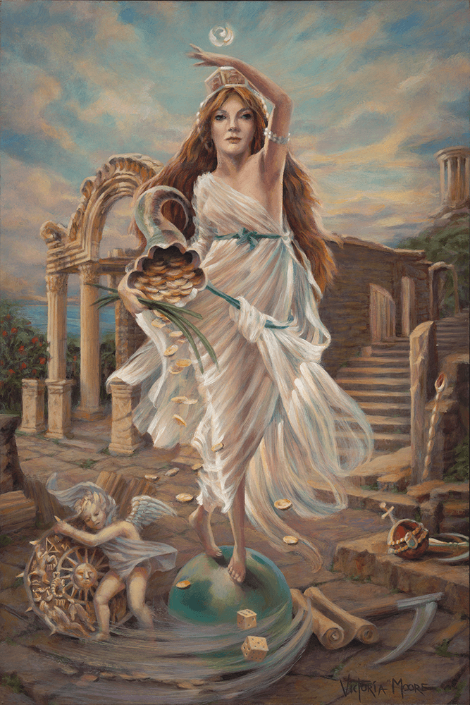 Goddess Tyche & Cupid